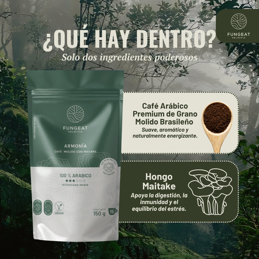 Café Armonía con hongo Maitake 250g