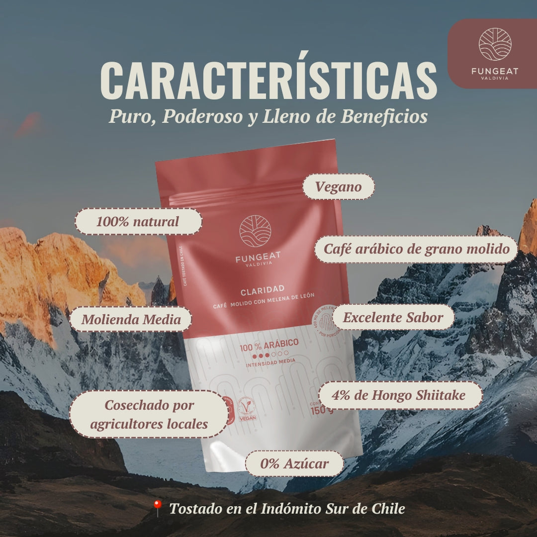 Pack Café Claridad con Hongo Melena de León + Ebooks + Envío gratis
