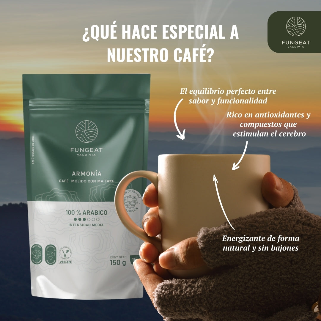 Café Armonía con hongo Maitake 250g