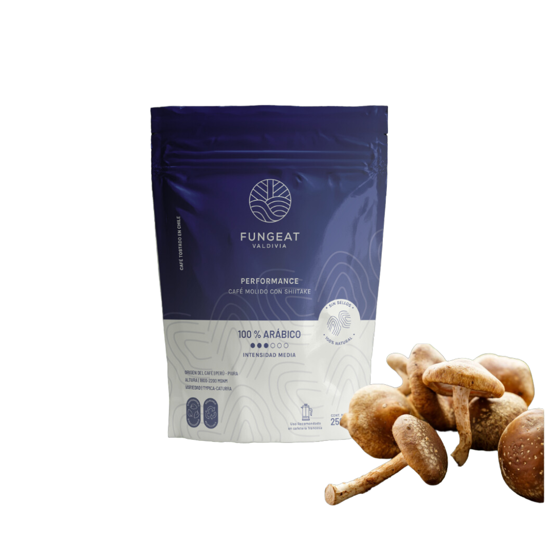 Café Performance con hongo Shiitake 250g