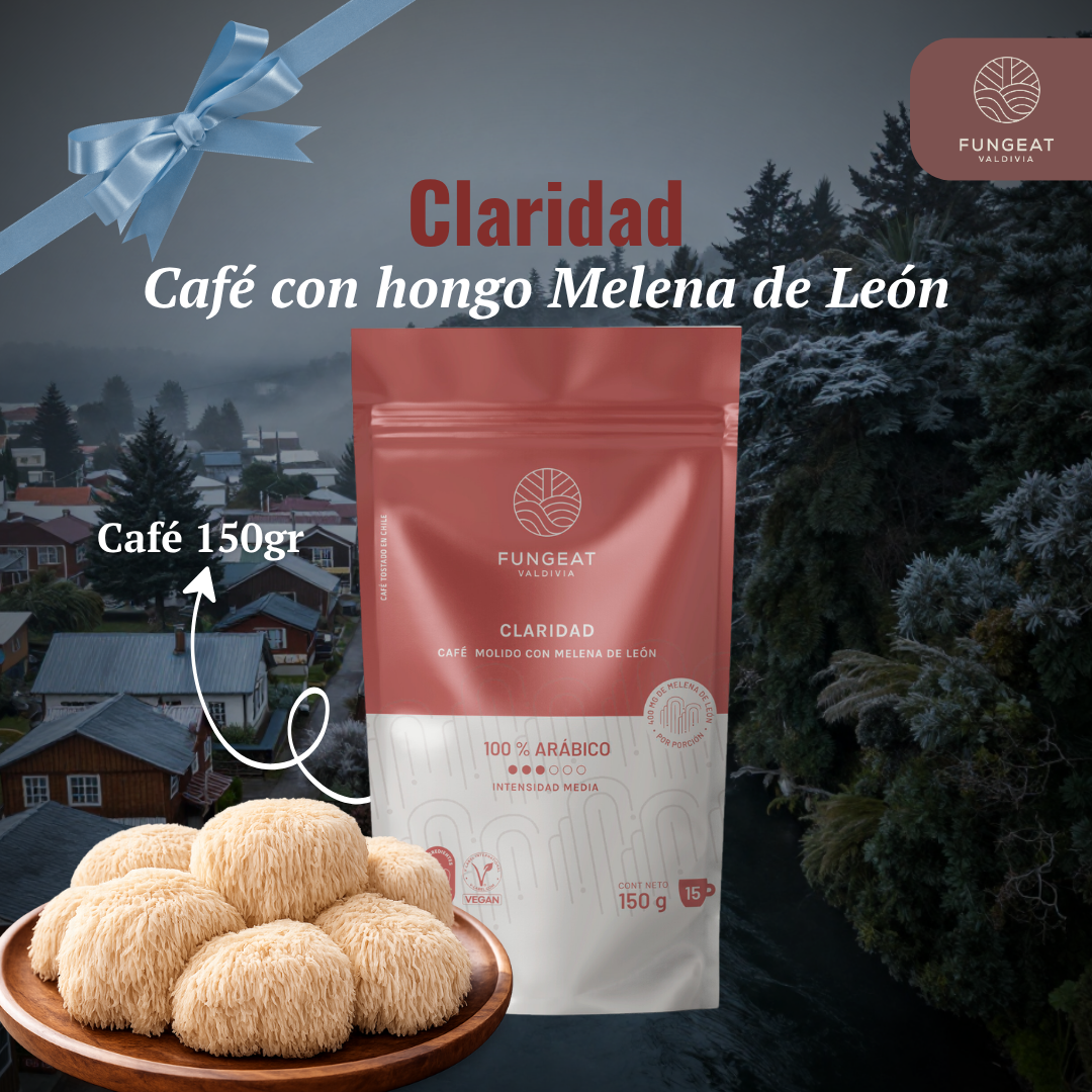 Café Claridad con hongo Melena de León