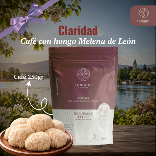 Café Claridad con hongo Melena de León 250g