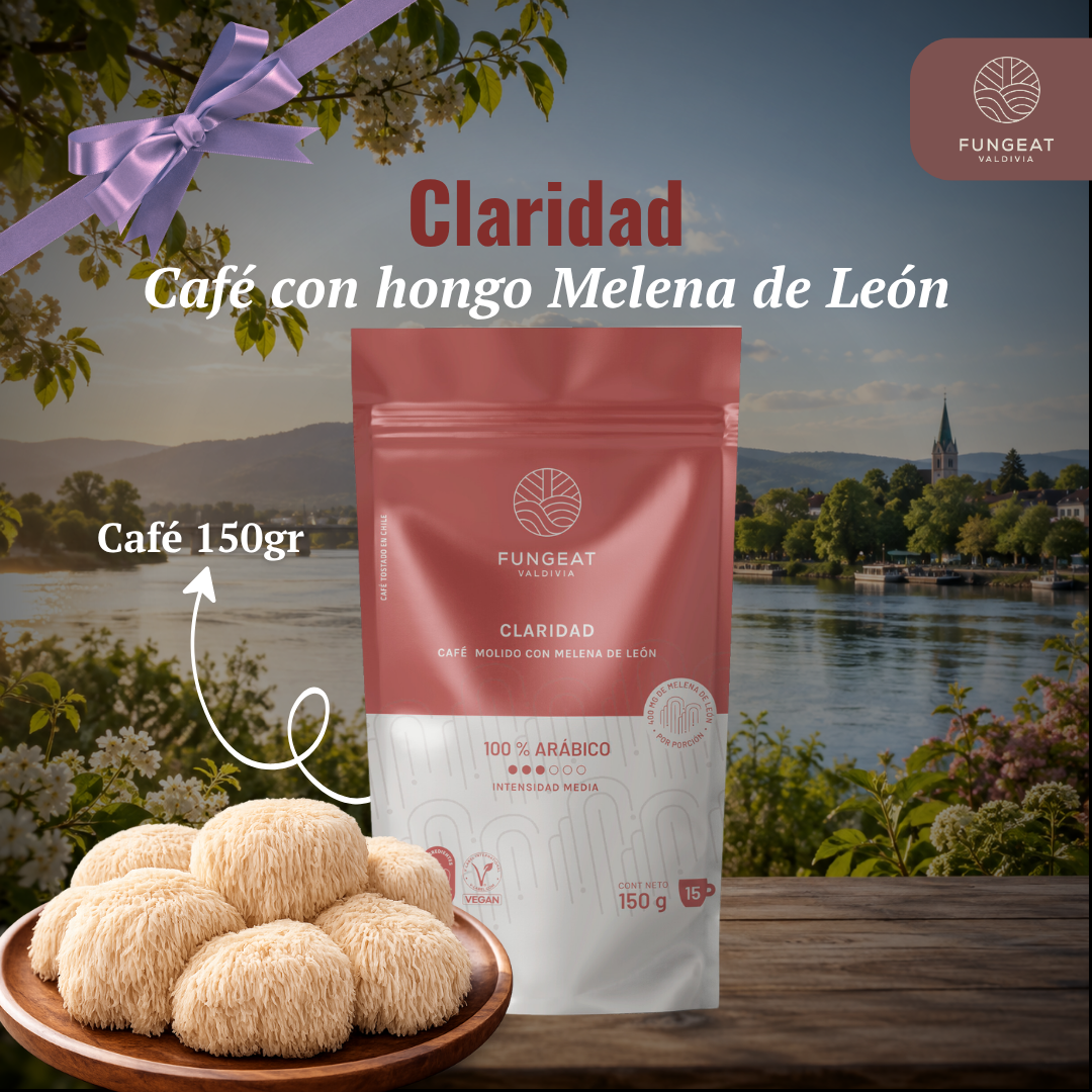 Café Claridad con hongo Melena de León 150g