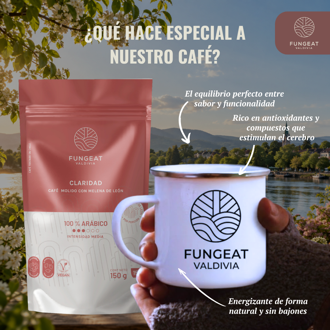 Café Claridad con hongo Melena de León 150g