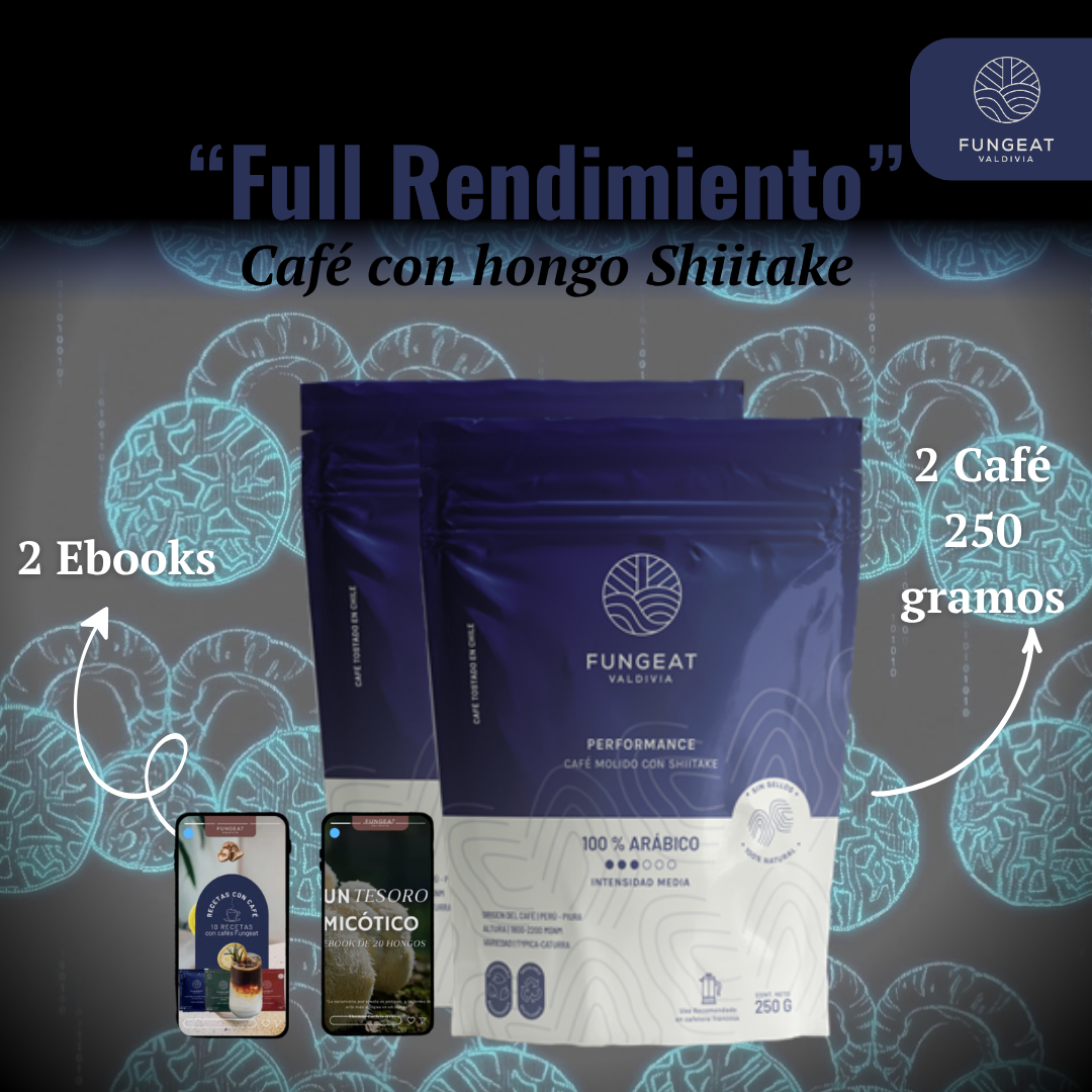 Pack Full Rendimiento con Hongo Shiitake + Ebooks + Envío gratis