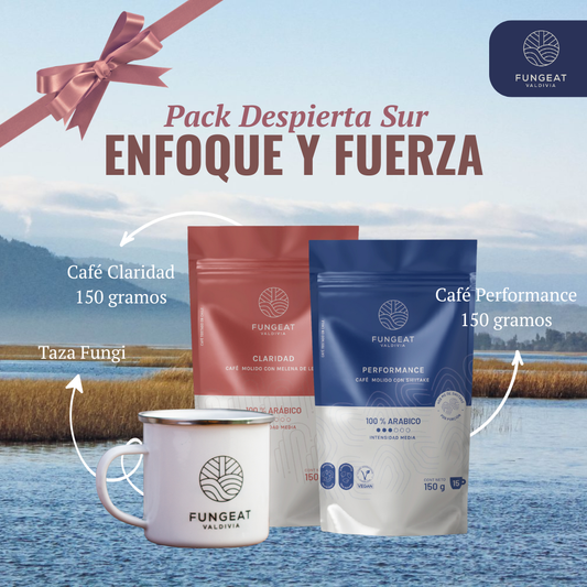 Pack Despierta Sur: Enfoque y Fuerza (150 g + 150 g) + Taza