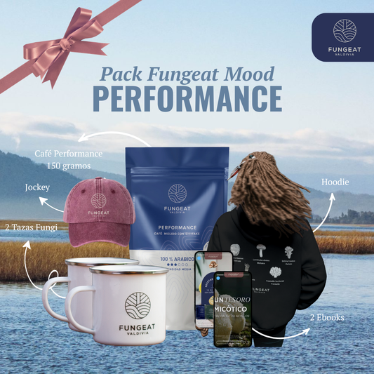 Pack Fungeat Mood Performance (150 g) + Merch + 2 Ebooks
