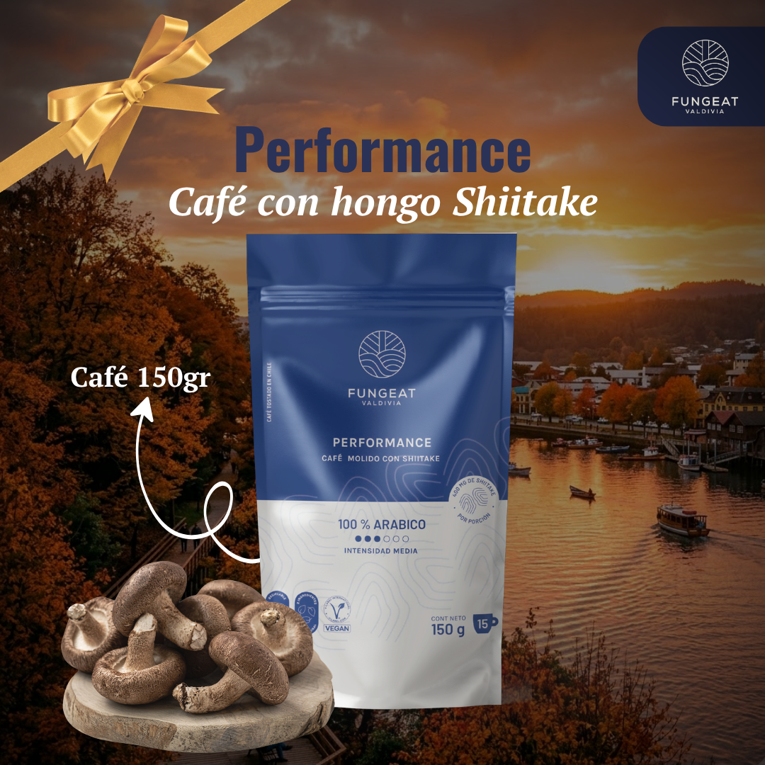 Café Performance con hongo Shiitake